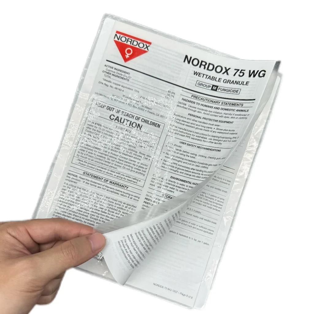 Multi-Layer Printed Instruction Labels – Waterproof Extended-Content Stickers for Cosmetics, Pharmaceuticals and Electronics